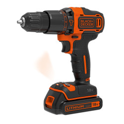 Taladro percutor 18v bdchd18kb-qw black+decker