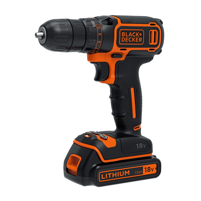 Taladro atornillador 18v bdcdc18k-qw black+decker