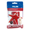 Pasta de modelar flexible modelling play 100g seca al aire, rojo milan