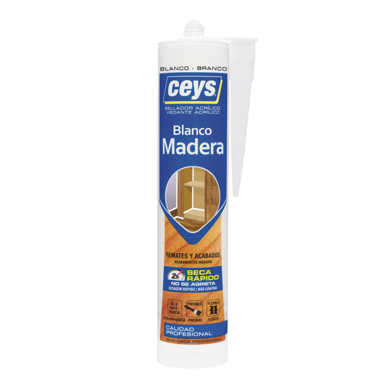 Ceys sellador madera blanco cart 505791