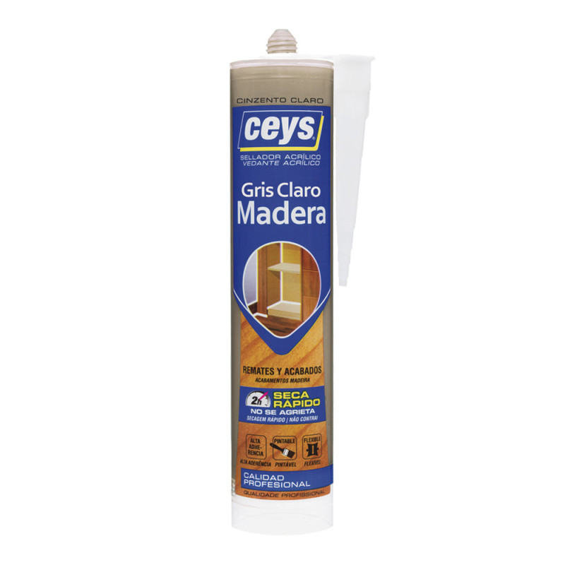 Ceys sellador madera gris claro cart 505795