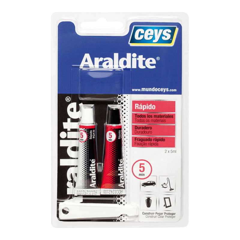 Ceys araldite rapido pequeño blister 5+5ml 510206