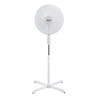 Ventilador de pie. color blanco. potencia: 50w aspas: ø40cm altura regulable 110-130cm edm