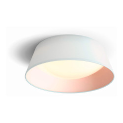 Plafón interior de led 14w 1100lm 3000k mod. dawn luz calida. color blanco ø34x12cm philips