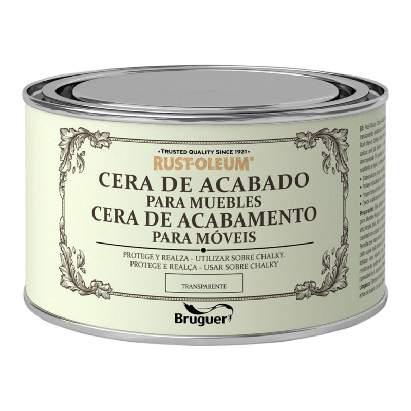 Rust-oleum chalky finish cera para muebles transparente 0,4l bruguer