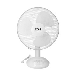 Ventilador de sobremesa. color blanco. potencia: 35w aspas: ø30x48cm edm