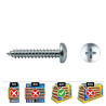 Caja 250 unid. tornillo chapa alomada philips din/ref 7981 5,5x45mm zincado celo