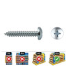 Caja 500 unid. tornillo chapa alomada philips din/ref 7981 3,9x16mm zincado celo