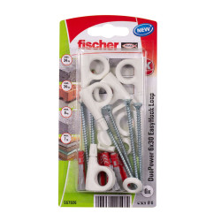 Blister 6 hembrilla cerrada duopower easyhook ø6x30mm 557926 fischer