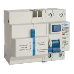 Int. diferencial 2p 40a 30ma ac c/reconexion automatica con 3 tiempos (retractilado) solera cbra2p4030a