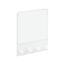 Espejo de pared con colgador color blanco 50x37x6cm