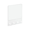 Espejo de pared con colgador color blanco 50x37x6cm