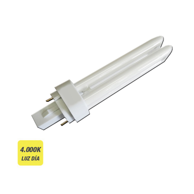 Bombilla bajo consumo lynx 26w 2 pins g24d-3 840k luz dia 16,9cm