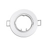 Aro halogeno metalico. oscilante. color blanco. ø8,4cm edm