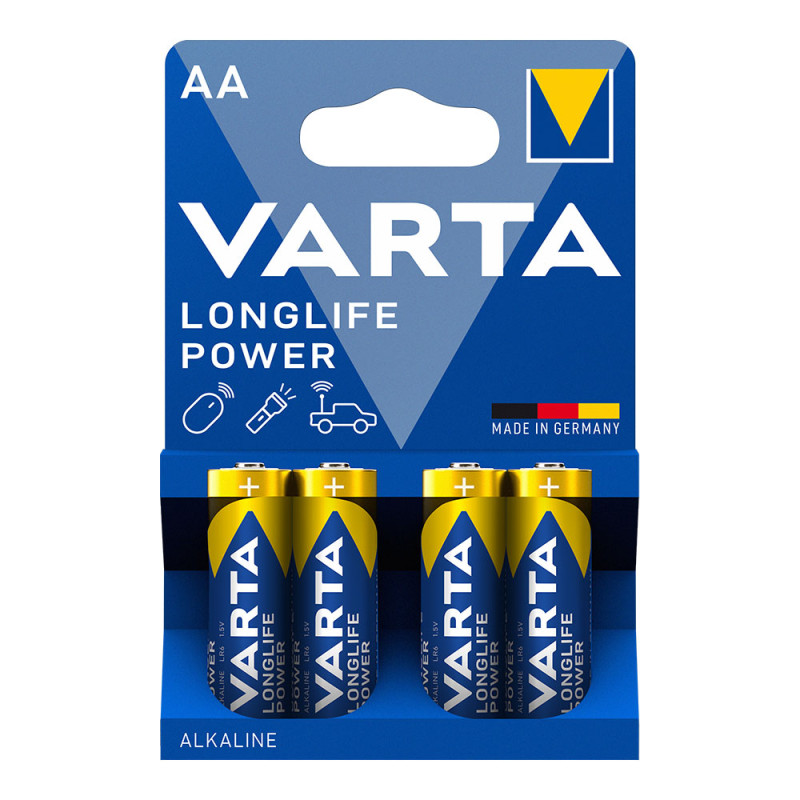 Pila varta alkalina longlife power lr6 aa (blister 4 unid.)