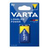 Pila varta alkalina longlife power 6lr61 9v (blister 1 unid.) 26,5x17,5x48,5mm