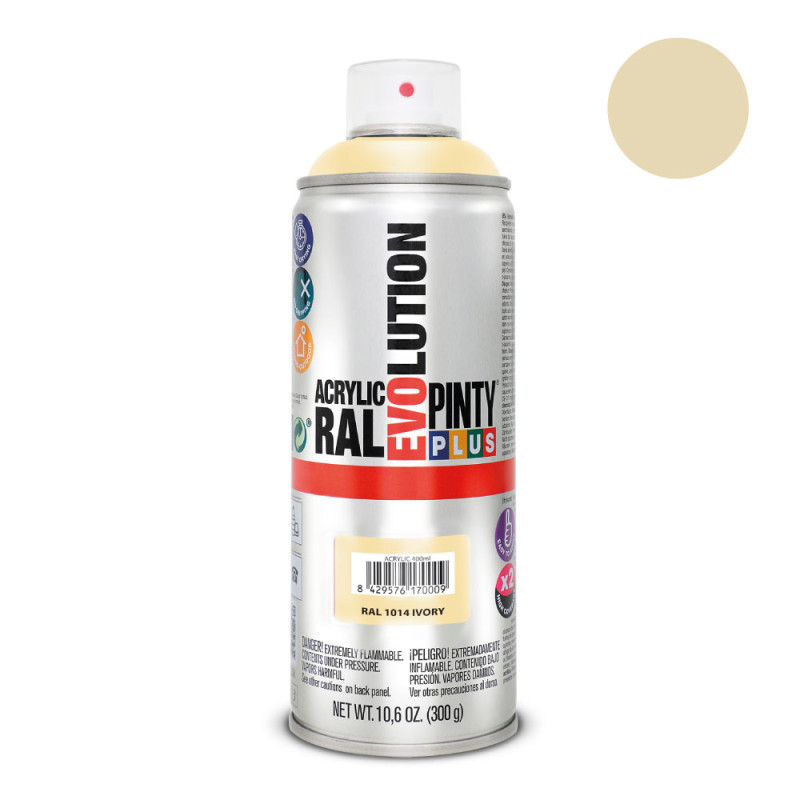 Pintura en spray pintyplus evolution 520cc ral 1014 marfil