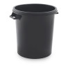 Cubo de basura 50 litros color negro sin tapa sp berner