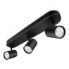 Regleta led 3 elementos wiz 3x5w rgb 1035lm color negro philips