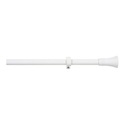 Kit barra cortina cono extensible de 110 a 200cm blanco cintacor - storplanet