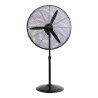 Ventilador de pie industrial, oscilante. con base circular. color negro. potencia: 180w aspas: ø60cm. altura regulable 117-1 ...