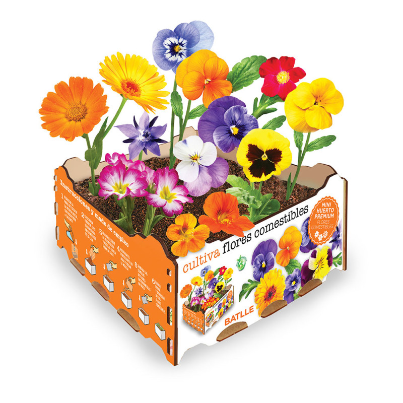 Caja de flores comestibles batlle