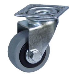 Rueda platina ø40mm (rueda) goma gris cr07131 afo