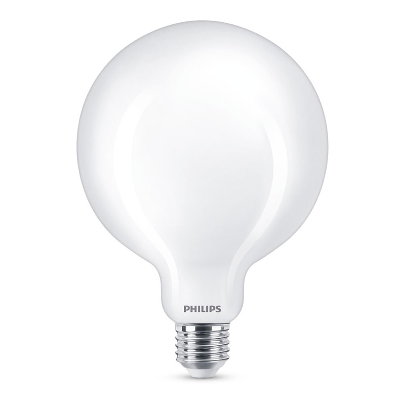 Bombilla globo led e27 13w 2000lm 2700k luz calida ø12,4x17,7cm philips