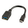 Cable adaptador usb 3.1 tipo c macho a tipo a hembra l logilink