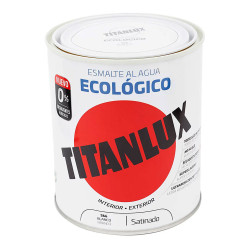 Esmalte ecológico al agua satinado blanco 250ml titanlux 01t056614