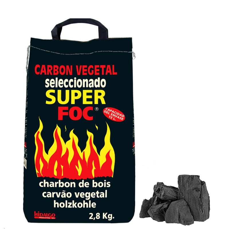 Bolsa de carbón vegetal 2,8kg super foc