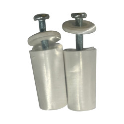 2 topes para persiana blanco 40mm largo en blíster