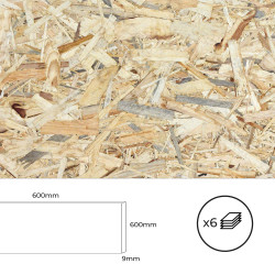 Set 6 tableros osb 600x600x9mm. bertini