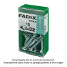 Caja s 15 unid. tornillo rosca chapa cp autot. cinc 4,2x32mm fadix