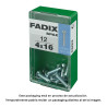 Caja s 12 unid. tornillo metrica cp m 4x16mm fadix