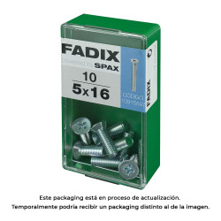 Caja s 10 unid. tornillo metrica cp m 5x16mm fadix