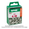 Caja 100 unid. tornillo madera spax cab. redonda wirox 4,0x16mm spax