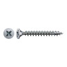 Caja 100 unid. tornillo madera cabeza plana wirox 3,0x12mm spax