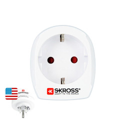 Adaptador europeo a estados unidos skross 1500203-e