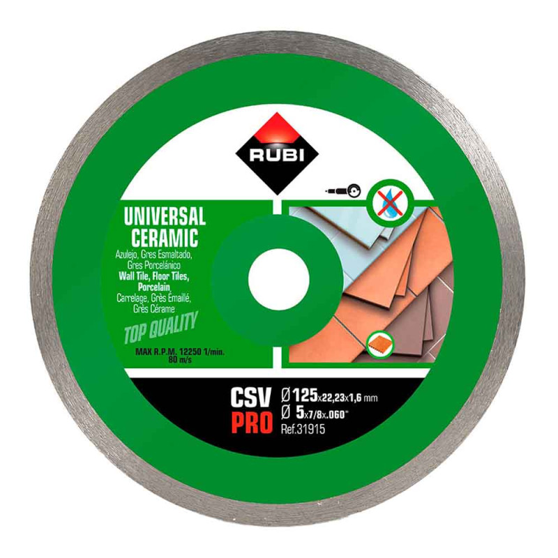 Disco de diamante csv ø125mm pro r31915 rubi