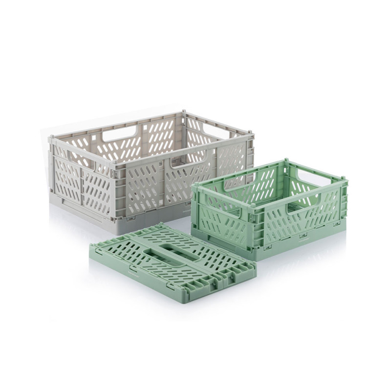 Set de 3 cajas organizadoras plegables y apilables boxtor v0103244 innovagoods