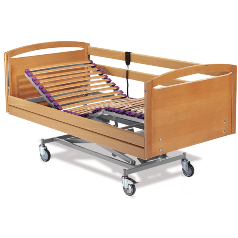 CAMA GERIÁTRICA HEALTHY WOOD C/RUEDAS 105x190