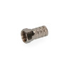 Conector "f" macho parabolica metalico. calidad supra edm