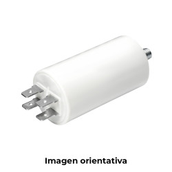 Condensador mka 50mf 5% 450v ø5x11cm con espiga m8 y faston doble konek