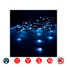 Cortina easy-connect 2x1m 10 tiras 100 leds azul 30v (interior-exterior) edm total 1,8w