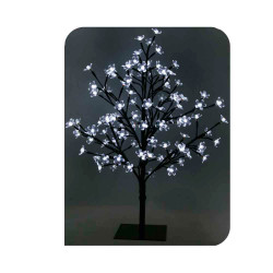 Arbol 3d sakura tronco recto 60cm 120 leds blanco frio ip44 edm