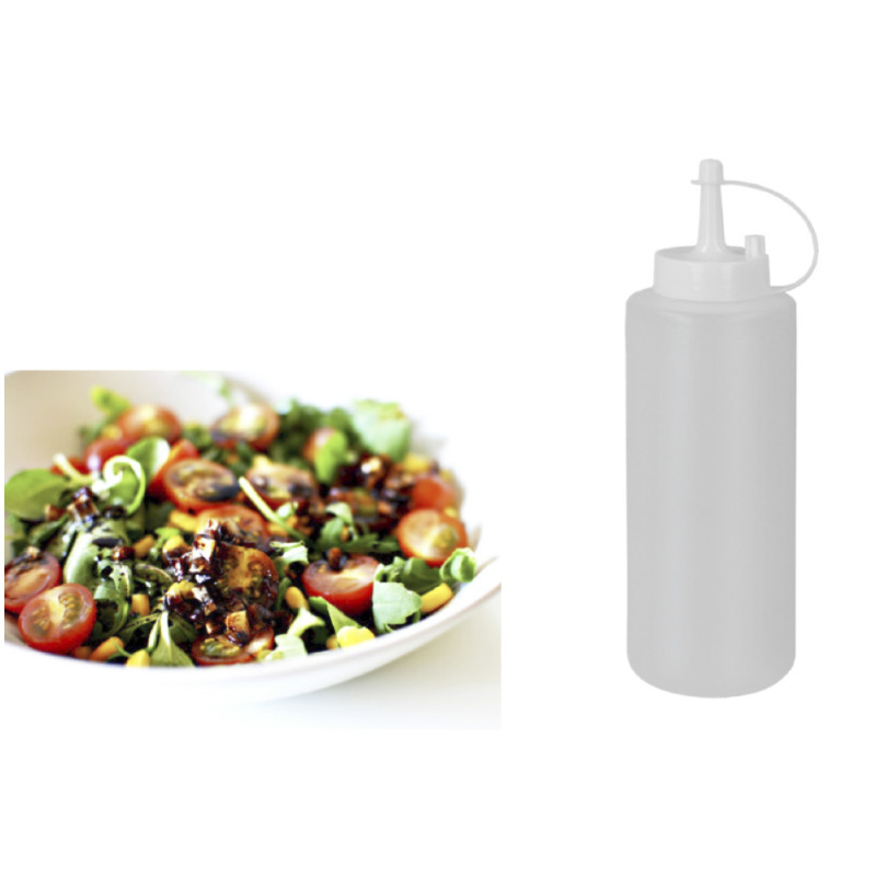 Botellin para salsas de plastico 370ml