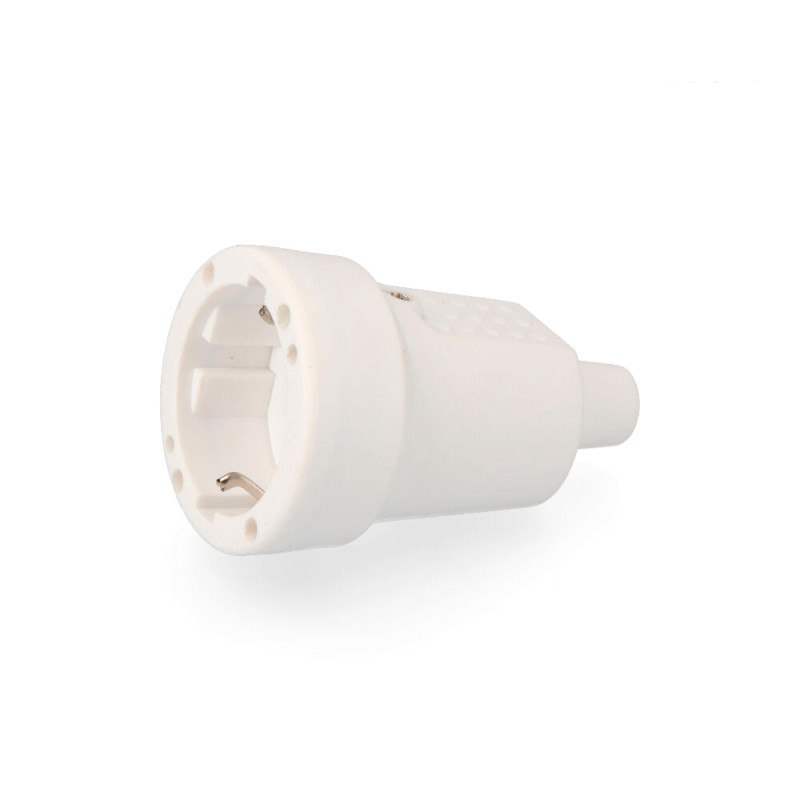 Base aerea pvc 10/16a 250v t/tl ip 44 4,8mm. blanca (envasada) edm