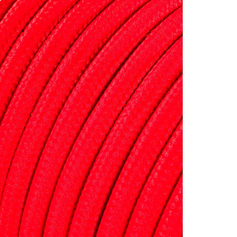 Cable cordon tubulaire 2x0,75mm c62 rojo 25m