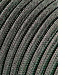 Cable cordon tubulaire 2x0,75mm c63 gris oscuro 25m